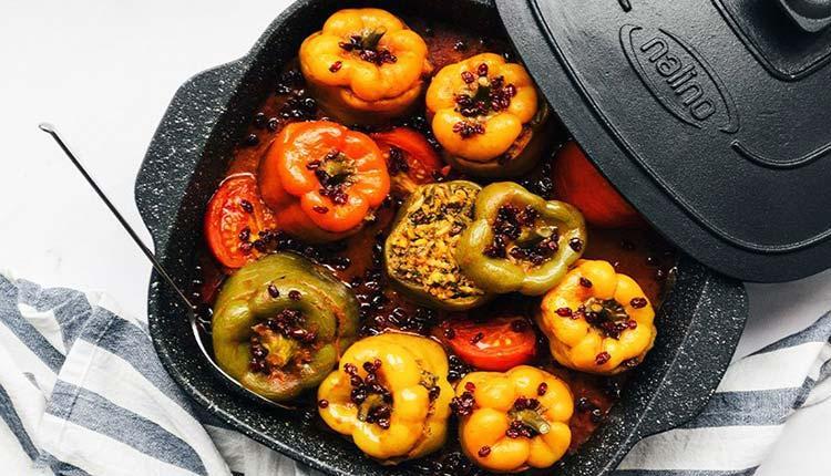 طرز تهیه دلمه فلفل دلمه ای مجلسی با تمام نکات آن